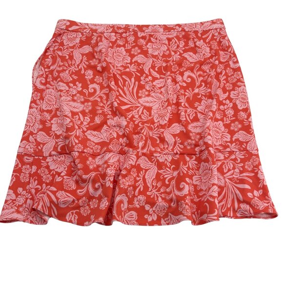 Isaac Mizrahi Live Bridgehampton Floral Ruffle Skirt XLP - Picture 3 of 5